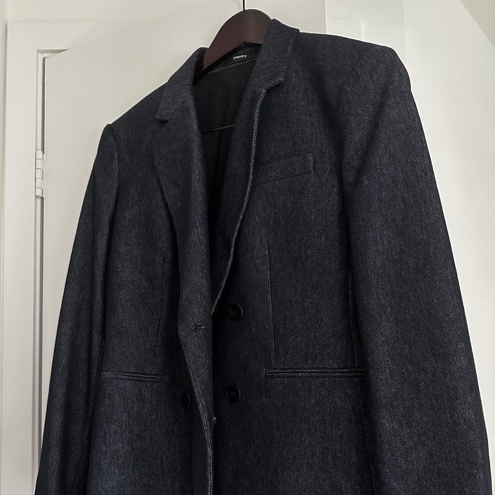 Theory denim blazer